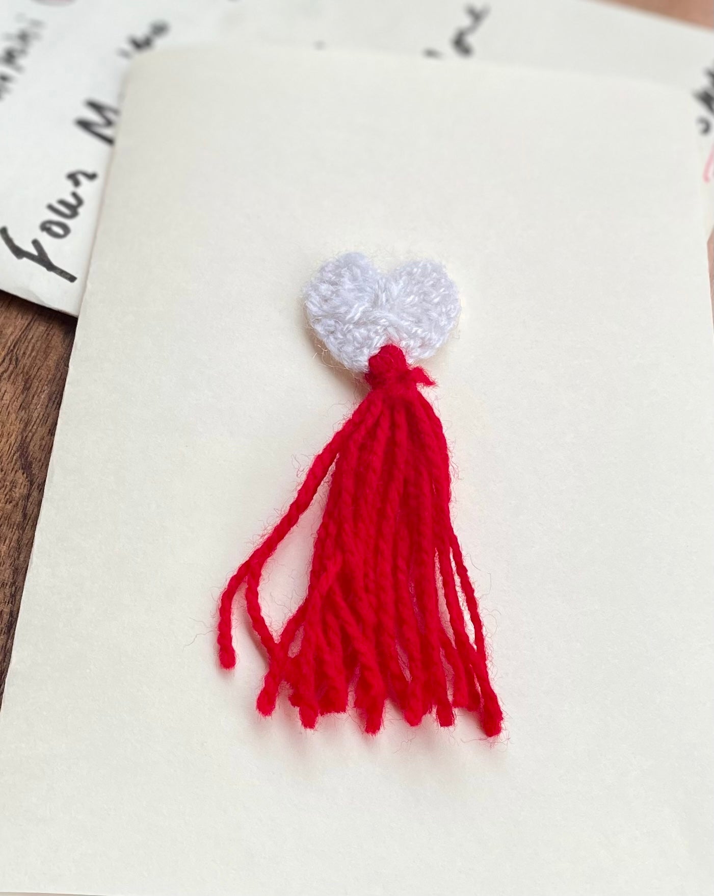 Crochet Heart Bookmark – Handmade Bloom for Book Lovers – Gift for Readers