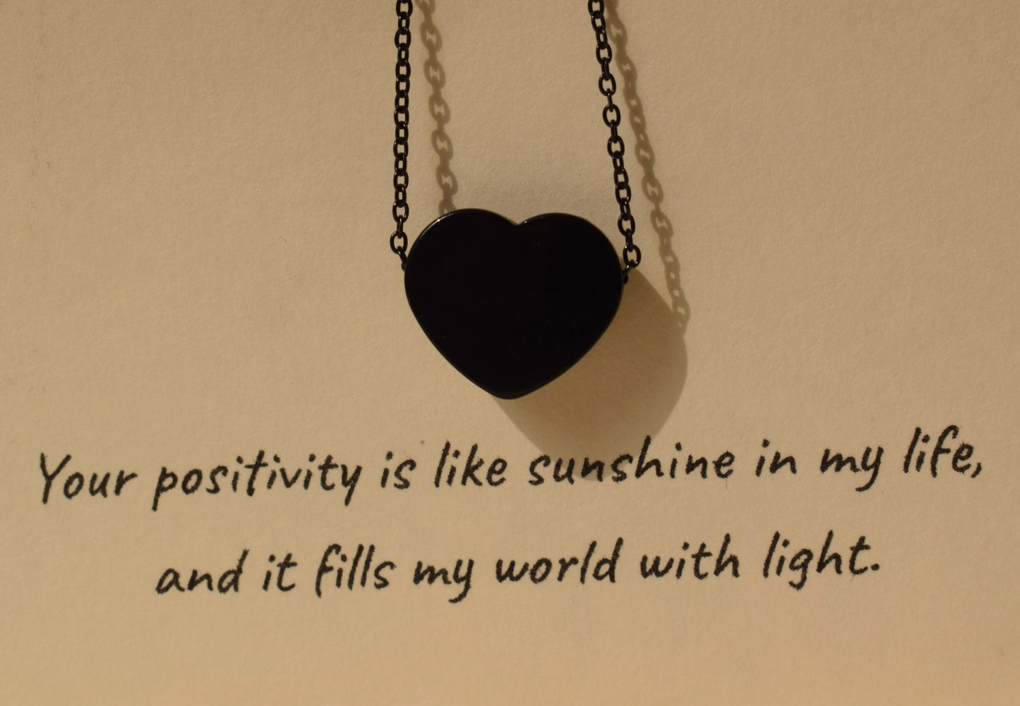 Black Heart Necklace | Premium Quality | Necklace gift for her
