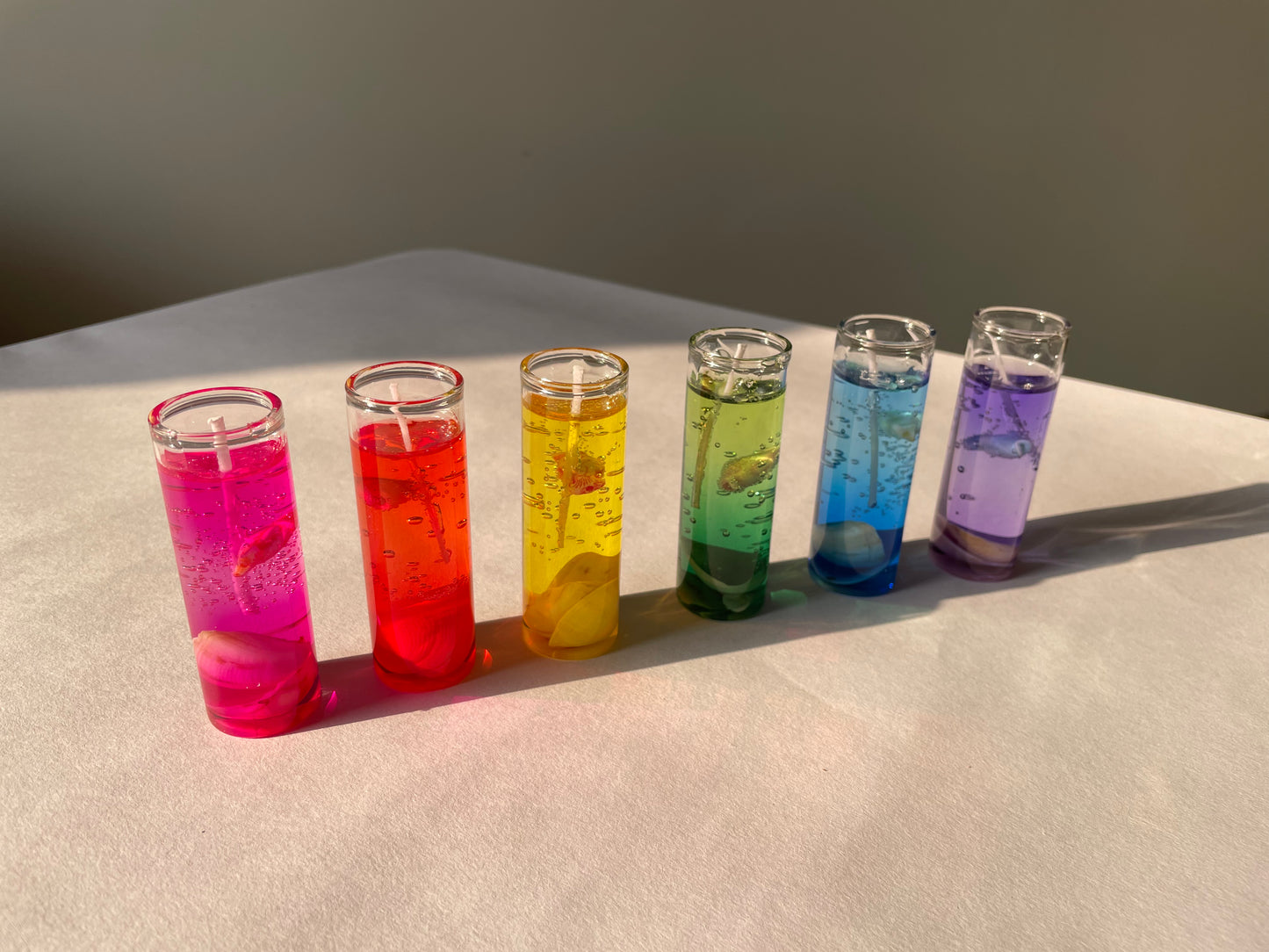 Our lovely Love Sea Shell & Ocean Scented Gel Candles can elevate your mood.