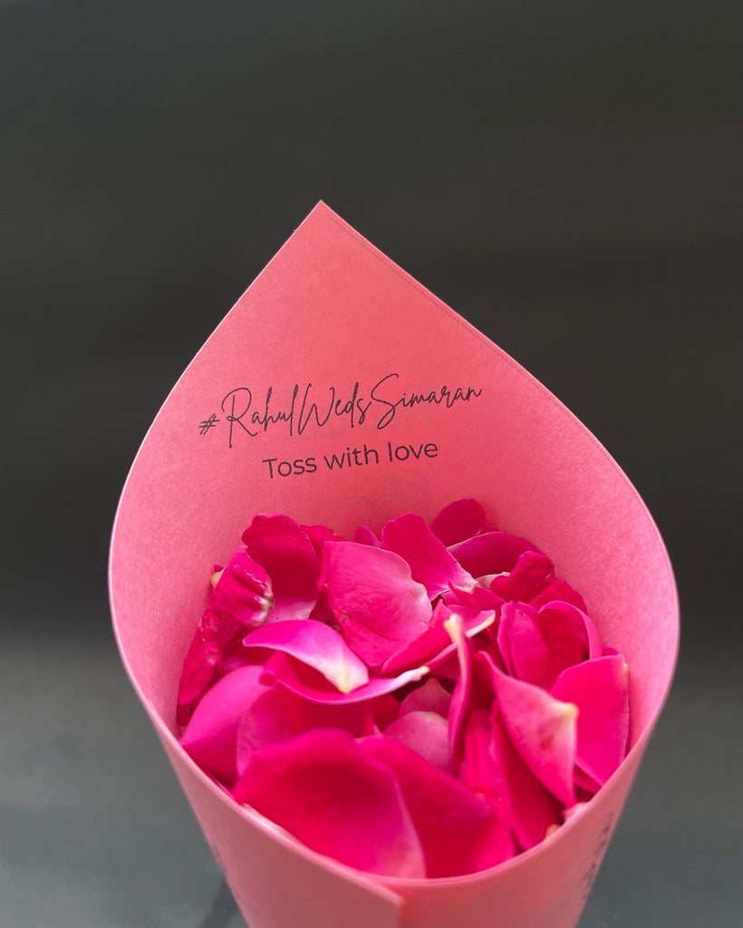 Celebration Cones – Confetti Cones for Pheras, Bride & Groom Entry, Ring Ceremony, Cake Cutting & Baby Showers