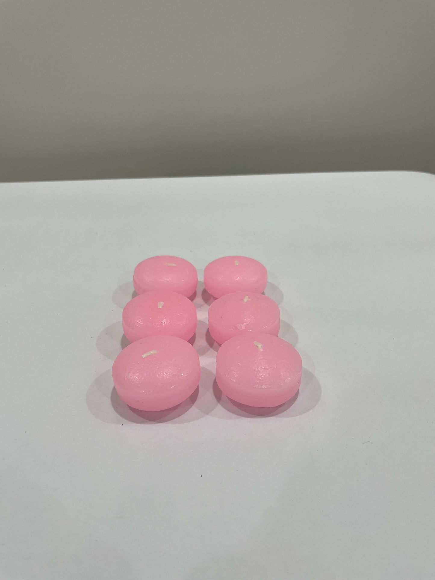 Pink floating Nugget Candle - Pair of 6