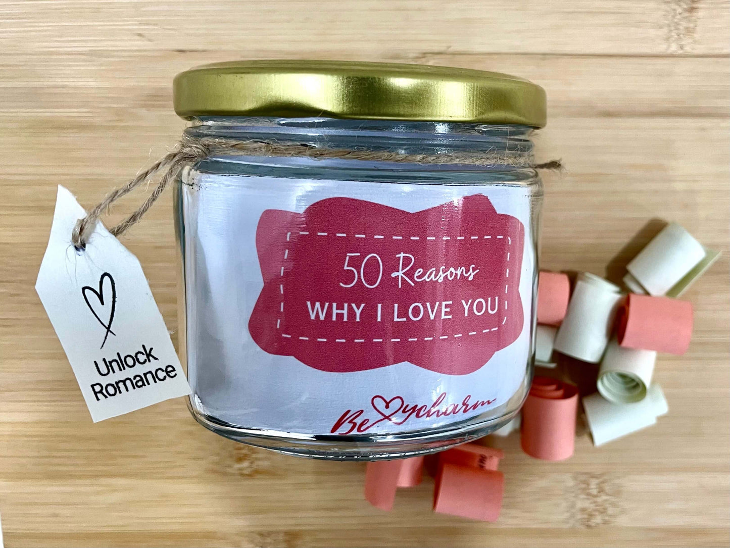 50 Reasons - Why I Love you  | Couple Mason Jar | Love Jar | Gift for Valentine's Day, Anniversary, Birthday