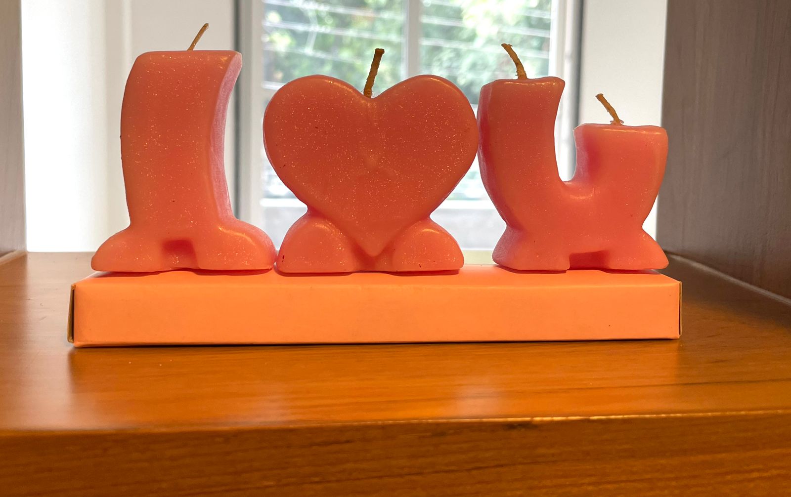 Romantic Pink 'I Love' Scented Candle Gift Set - Elegant Home Fragrance
