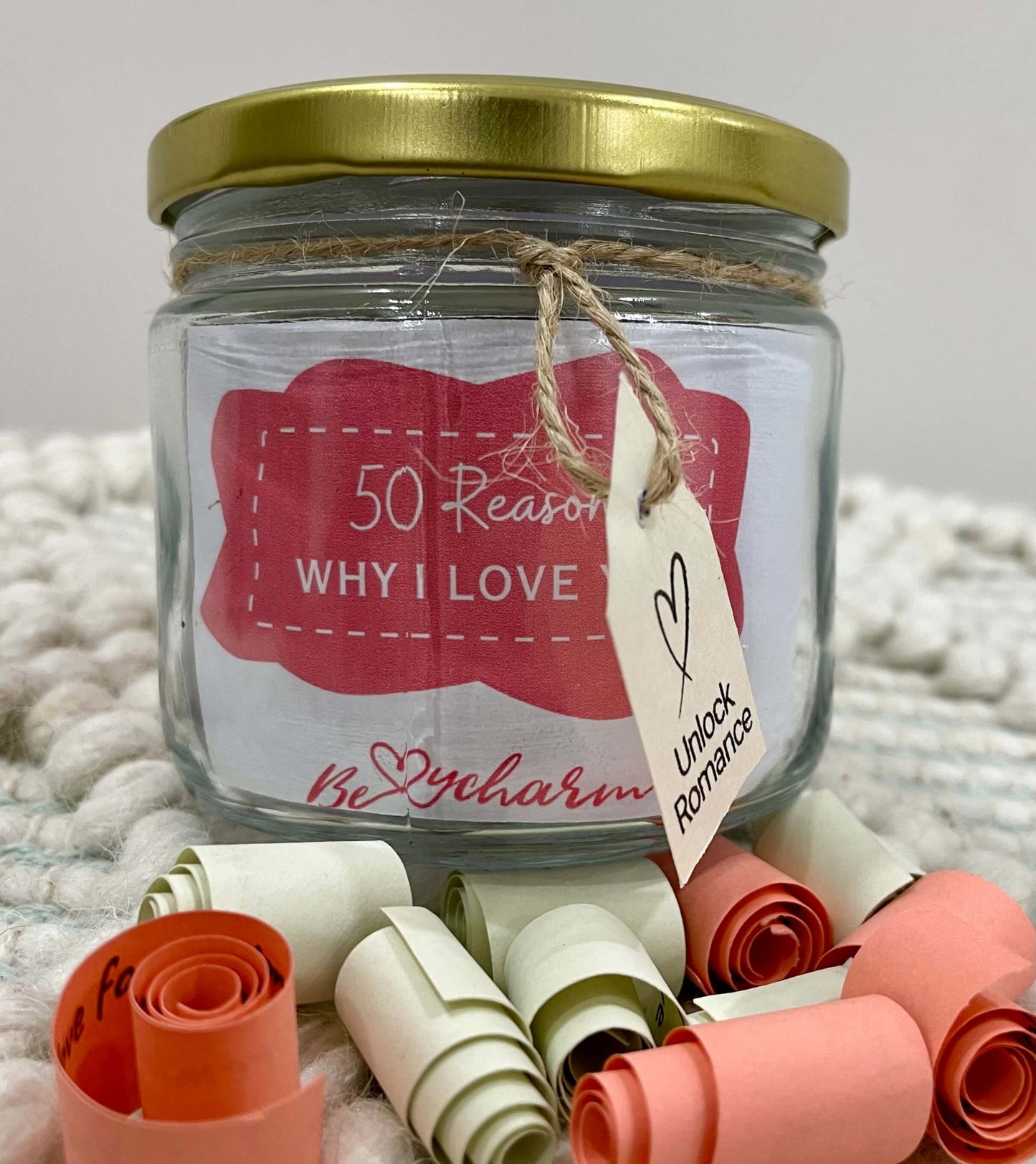 50 Reasons - Why I Love you  | Couple Mason Jar | Love Jar | Gift for Valentine's Day, Anniversary, Birthday